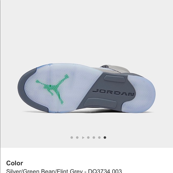 Air Jordan gray /silver reflective material size 4.5 - Picture 6 of 11